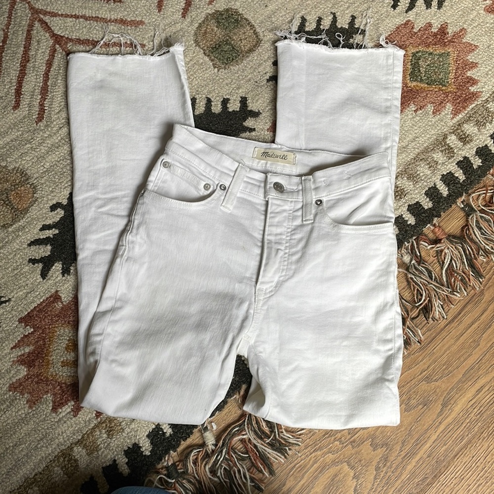 Madewell Cali Demi-Boot Jeans White - 23